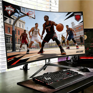 จอไร้ขอบ 27 นิ้ว แบบแบน 2k180hz จอคอมพิวเตอร์สำหรับเล่นเกม พร้อมพอร์ต USB DP จอภาพแบบไวด์สกรีน จอภาพแบบอัลตร้าไวด์สกรีน 27 นิ้ว C - Product Image 1