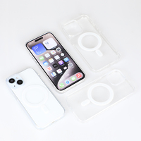 Tpu Charge sans fil Coque de téléphone transparente Coque arrière Coque de téléphone magnétique antichoc iPhone 12 13 14 15 16 pro max
