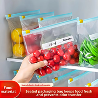 Fabrieksgemaakte sandwich-sliderzakjes voor voedselopslag, antibacteriële plastic verpakkingen voor babyvoeding, suiker, gravure print oppervlak