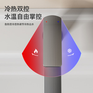 Thermostatic Basin Faucet Single Handle Deck Mounted Modern Style YM-6071 For Bathroom Sink - Product Image 1