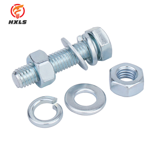 Wholesale High Quality M6-M36 Galvanized Hexagon <strong>Head</strong> Bolts Nuts <strong>DIN933</strong> DIN931 8.8 Grade Steel 16mm Length Stainless Finish - Product Image 3