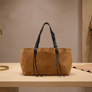 BS INTERNATIONAL Natural Crafts Premium Quality Genuine Leather Casual Handbags Cross-Body Strap Large Capacity Zipper Closure - Product Image 6