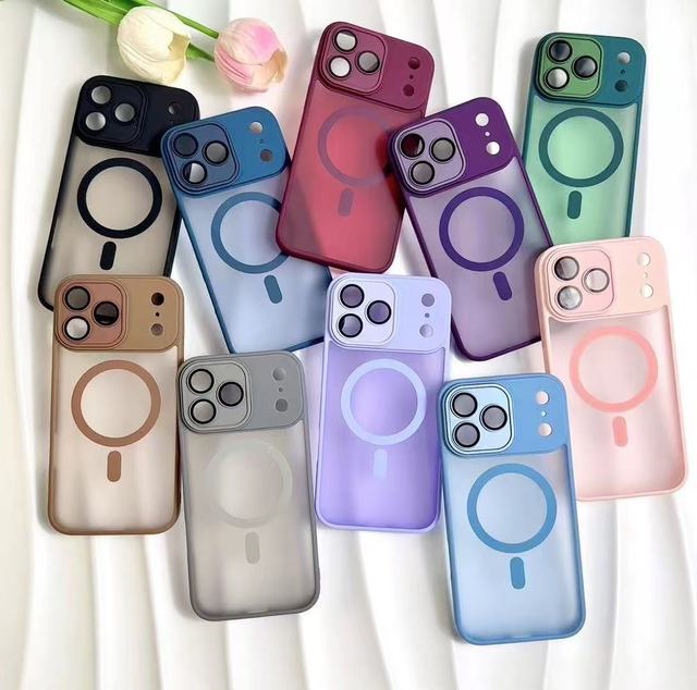 High Quality Matte Frosted Magnetic Shockproof Cover Phone Case for iPhone 17 Pro Max 17 Air 16 Pro 15 Plus 14 13 12 11