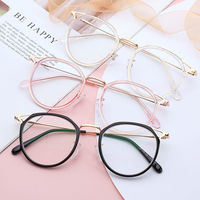 QUEJOEY Montura de gafas con orejas de gato estilo coreano para mujer, gafas ópticas con bloqueo de luz azul, listas para prescripción médica, ultraligeras