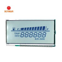 Spidometer Odometer Digital LCD Reflektif 6 Digit untuk Sepeda Motor Listrik Custom Tn Htn E Bike Ebike