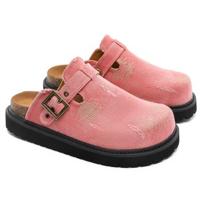 Zapatos de mezclilla estilo retro con punta invertida, pantuflas para mujer, estilo veraniego, de una pieza, con suela suave, modernos, zapatos sin cordones para hombre - Product Image 5