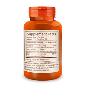 Suplemento de Calcio, Magnesio y Zinc para Adultos, Apoya la Salud Ósea y Nerviosa, Cápsulas de Calcio, Magnesio y Zinc - Product Image 2