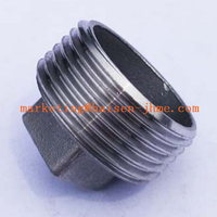 Vente directe d'usine, bouchon carré en acier inoxydable DN8 1/4\", bouchon quadragon, tête filetée externe, quincaillerie marine, roulement neuf