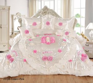 Sang trọng 6 cái cotton đám cưới <span class=keywords><strong>Comforter</strong></span> Set cho vua giường - Product Image 4