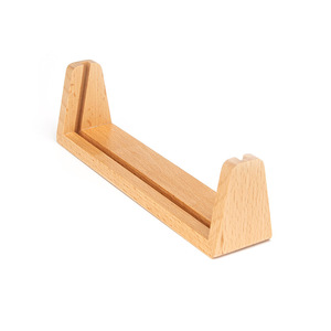 <b>Solid</b> <b>wood</b> <b>desk</b> calendar base, calendar holder, postcard U-shaped base, acrylic card base, wooden phone stand - Product Image 4