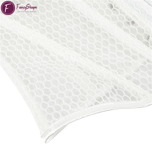 Corset de mariage et de fête pour <span class=keywords><strong>femme</strong></span>, noir, rouge et blanc, en maille, à baleines, sculptant, sexy, à lacets, surbuste, serre-taille, soutien-gorge sexy - Product Image 5