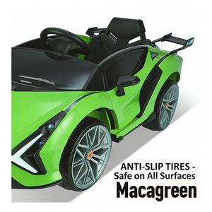 Electric Double Drive Ride-On Car Kids MP3 Music Player High Safety <b>Plastic</b> Construction Secure Platform Ages 3-12 - Product Image 4