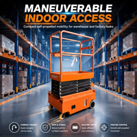 Plateforme de travail hydraulique autopropulsée Everlift Electric 300 kg à batterie plomb-acide, élévateur à ciseaux 4m 6m 8m 10m 12m