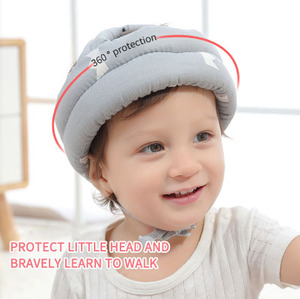 JXB Vente en gros <span class=keywords><strong>Casque</strong></span> de sécurité à motif animal mignon en coton léger de haute qualité réglable pour les enfants qui marchent doux et protecteur - Product Image 2