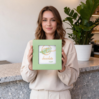 Boîte d'emballage personnalisée en carton rigide blanc avec couvercle rabattable pour chocolats truffés, vide, avec séparateur pour bonbons, biscuits, desserts