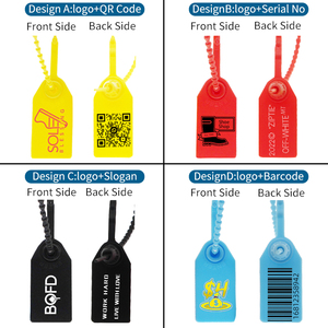 Offwhite Plastic <strong>Seal</strong> <strong>Security</strong> Shoe Verifica Wholesale Custom Name logo Bag Sneakers Clothing <strong>Tag</strong> - Product Image 4