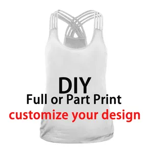 NADANBAO Penjualan Terbaru DIY 1MOQ Kustom Tank Top Kasual Musim Panas Gratis Tank Top Pola Desain Atasan Poliester Cetak