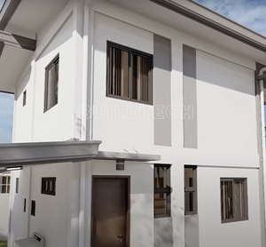 96sqm 4 Cama Techo inclinado doble <span class=keywords><strong>Casa</strong></span> estructural de acero <span class=keywords><strong>Casa</strong></span> <span class=keywords><strong>familiar</strong></span> prefabricada moderna en Mauricio - Product Image 3