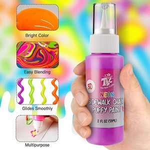 Juego de <span class=keywords><strong>Pintura</strong></span> de <span class=keywords><strong>Tiza</strong></span> de <span class=keywords><strong>Colores</strong></span> Neón para Niños, 6 <span class=keywords><strong>Colores</strong></span>, para Exteriores, Lavable, Muestra Gratuita OEM/ODM - Product Image 5