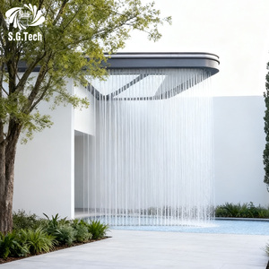 Cascata d'Acqua Decorativa 2025 con Illuminazione, Pompa, Ugello, Controller e Telaio Principale, Lunghezza e Forma Personalizzabili - Product Image 2