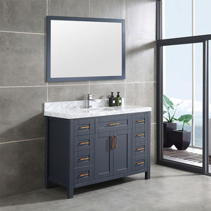 Modern High Quality Solid Wood <b>Bathroom</b> Vanity with Soft-closing Hinges Eco-Friendly Water Resistant for Apartment Workshop Use - Product Image 2