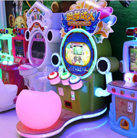 Lage Prijs Arcade Machines Muntautomaat 22 Inch Lcd Kids Loterij Ticket Piano Talent Muziek Games