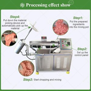 เครื่องตัด50L 40L 20L ขนาด10 50ลิตรชามสับอาหารสับเนื้อพายสำหรับการค้า - Product Image 3