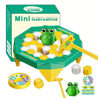 Jeu de table EPT Mini Icebreaking - Jouet de défi de sauvetage de grenouille, 2 à 4 joueurs, jouet éducatif interactif parent-enfant pour enfants
