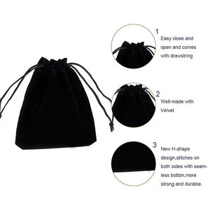 Bolsa de Terciopelo con Cordón y Logotipo Personalizado, Bolsa de Terciopelo Suave de Alta Calidad para Regalos y Joyería - Product Image 6