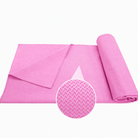 Großhandel Maßgefertigte Mikrofaser Anti-Rutsch Yoga-Matte Schnelltrocknend Sport-Handtuch Weich Bequem Reise Einfarbig