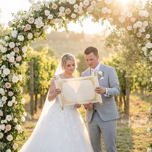 Set <span class=keywords><strong>de</strong></span> Lujo <span class=keywords><strong>de</strong></span> Pergaminos <span class=keywords><strong>de</strong></span> Votos Matrimoniales Eternos e Invitaciones con Cajas Personalizadas <span class=keywords><strong>de</strong></span> Papel Dorado, Papelería Real <span class=keywords><strong>de</strong></span> Recuerdo para el Intercambio en la Ceremonia - Product Image 2