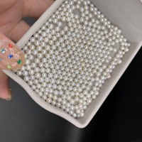 Offre Spéciale Perles d'Ayatsushima Akoya 3-4mm de Chine, Qualité 5A, Perles d'Eau Douce Naturelles Blanches Parfaites, Certifiées par un Certificat Tierce Partie, pour Bijoux