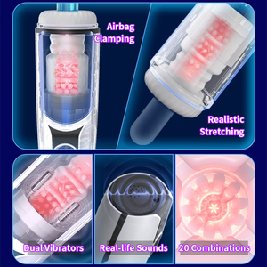 Airbag pressant l'étirement vibrant et sonnant la tasse d'<span class=keywords><strong>avion</strong></span> Branlette tasse de masturbation pour les hommes Tasse de masturbation automatique - Product Image 4