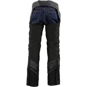 2025 Chaps textiles ventilados negros para hombres con ribete de cuero MPM5706 para motocicletas y ropa de carreras de automóviles - Product Image 4