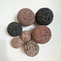 Vente en gros de sphères de roche volcanique poreuse naturelle de 5 cm pour diffuseur d'aromathérapie, sauna, barbecue, média filtrant pour aquarium, fleurs, musique, amour