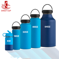 Wholesale No Minimum Oem Customizable 12oz Vacuum Cup Fashion New Color Water Sport Bottles With Straps