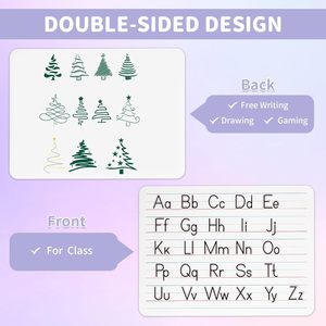 Khung Magnetic khô xóa lapboards xách tay hai mặt Cai Trị đồng bằng nhỏ <span class=keywords><strong>MDF</strong></span> bảng trắng cho trẻ em - Product Image 5