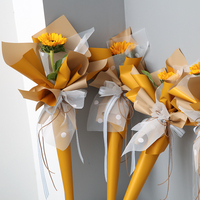 Papier d'emballage pour fleurs coréen, papier d'emballage pour fleurs aux couleurs vives, design unique, papier cadeau pour fleurs