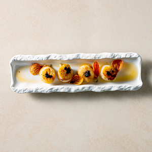 Platos de Cerámica para Restaurante Horeca, Bandeja para Comida, Plato de Sushi, Fuente de Porcelana Japonesa para Sashimi, Bandejas de Postre, Plato para Servir, Platos Alargados - Product Image 3