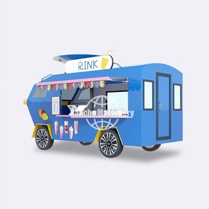 Remorque alimentaire entièrement équipée en acier inoxydable, conforme aux normes européennes, chariot personnalisé pour la restauration rapide, les glaces, la boulangerie et les snacks - Product Image 2