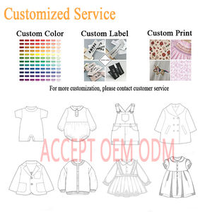 Baju kodok bordir bayi baru lahir, Jumpsuit warna polos leher O dengan topi, Set baju terusan bayi baru lahir musim semi musim gugur - Product Image 5