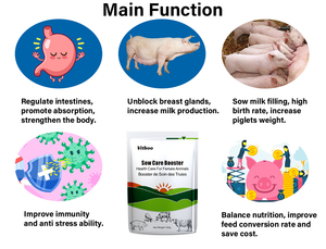 Additivi per Mangimi Suini Antistress e Stimolanti della Lattazione, Stimolano la Secrezione del Latte e Migliorano l'Uniformità della Parto - Product Image 3