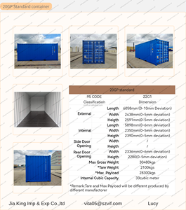 Conteneur sec 20GP |   Construction en acier Corten |   Prêt pour le fret maritime mondial 2026 - Product Image 6