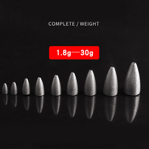 ตะกั่วตกปลาทรงกระสุน 2.5 กรัม อุปกรณ์เสริมสำหรับตกปลาทะเลที่ทนทาน - Product Image 5