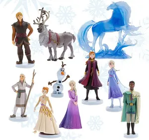Frozen 10 pz/set Elsa Anna principessa Olaf PVC Action Figure Model Toy