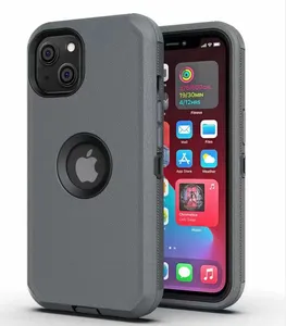 Casing ponsel tahan guncangan terbaru 2023, casing pelindung ponsel 3 in 1 untuk Iphone 15 14 13 12 11 pro max