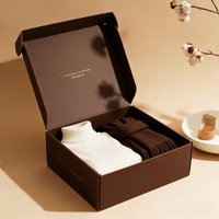 Caja de Cartón Corrugado Plegable con Impresión Personalizada de Lujo para Ropa, Ropa Interior, Regalos, Envío de Comercio Electrónico