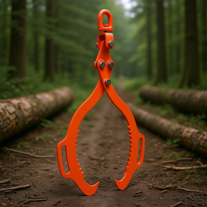 Pinzas para Levantar Troncos de 28 Pulgadas, Diseño de Garra de Águila de Acero Resistente, Agarrador Giratorio, Capacidad de 1100 Libras, Modelo de Maquinaria Forestal - Product Image 2
