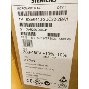 1 unidad nuevo <span class=keywords><strong>6se6440</strong></span> <span class=keywords><strong>2uc22</strong></span> Wbr <span class=keywords><strong>2ba1</strong></span> convertidor de frecuencia envío rápido nuevo Original Spot Plc - Product Image 1