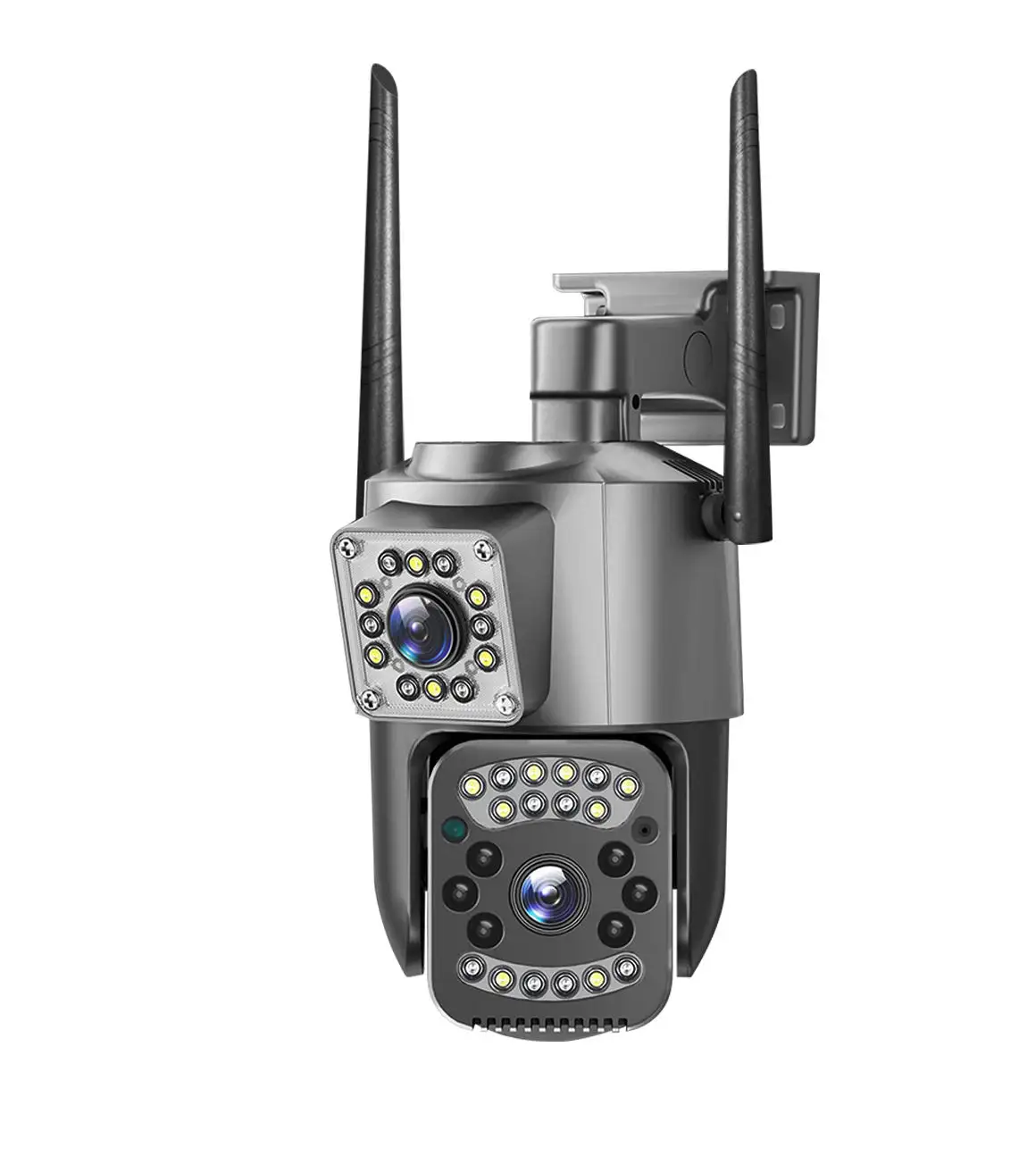 Nieuwe Dubbele Lens Buitenbeveiliging V380 Pro 4mp 4G Simkaart Cctv Surveillance Ip Ptz Dome Netwerkcamera